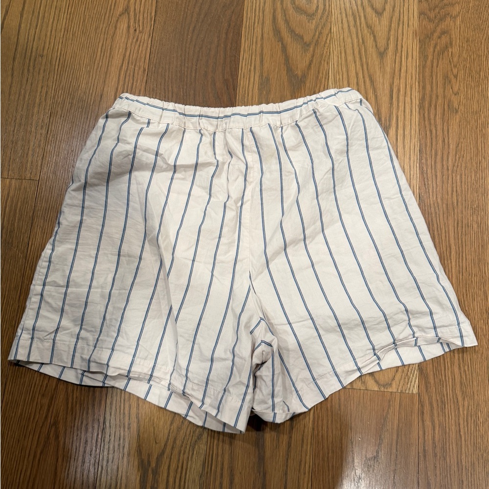Wilfred White and Blue Striped Women's Shorts
